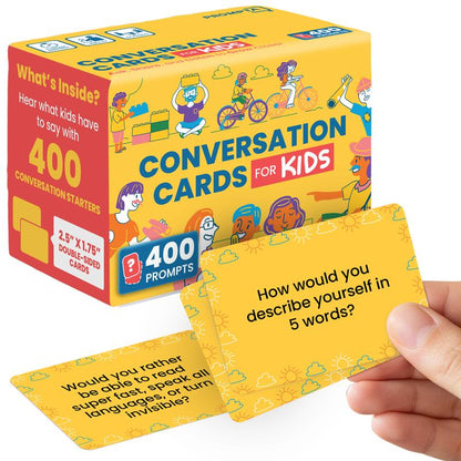 400 Conversation Starter Cards for Kids