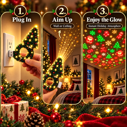 Christmas Scene Wall/Ceiling USB Light