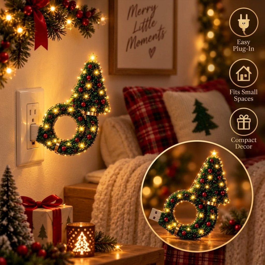 Christmas Scene Wall/Ceiling USB Light